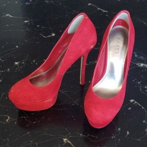 Bakers, Platform High Heels, size 6, Red